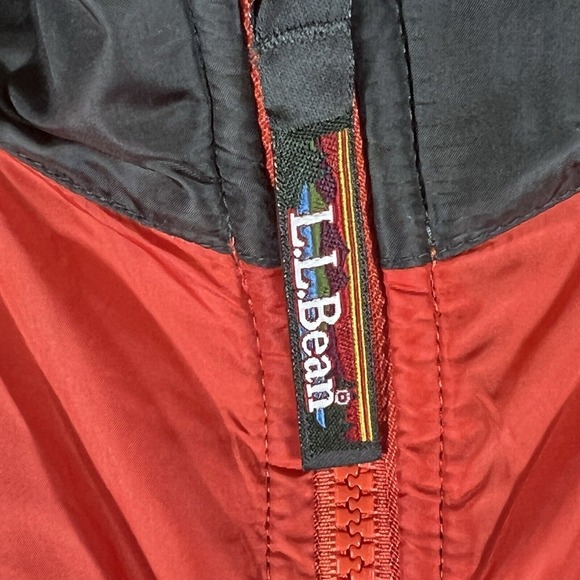L.L. Bean PrimaLoft Packaway Puffer Jacket Orange/Black Women Size Medium - Picture 4 of 10